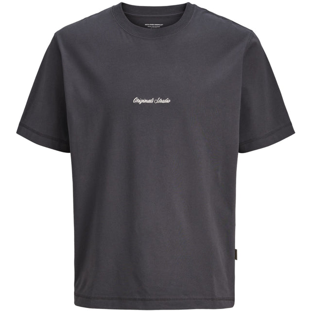 Jack & Jones Junior Asphalt Jornorrebro Emb Tee Ss Cn Noos Jnr
