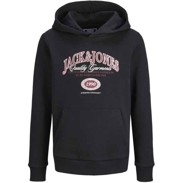 Jack & Jones Junior Black Jjari Branding Sweat Hætte Jnr