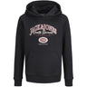 Jack & Jones Junior Black Jjari Branding Sweat Hætte Jnr