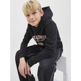 Jack & Jones Junior Black Jjari Branding Sweat Hætte Jnr