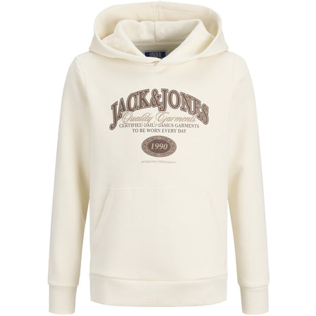 Jack & Jones Junior Antique White Jjari Branding Sweat Hætte Jnr