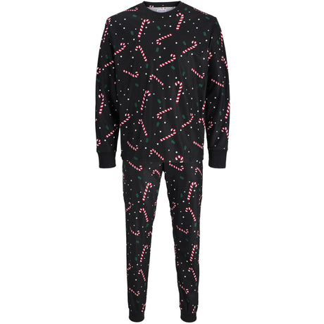 Jack & Jones Junior Jule Lounge Sæt Black Candy Cane