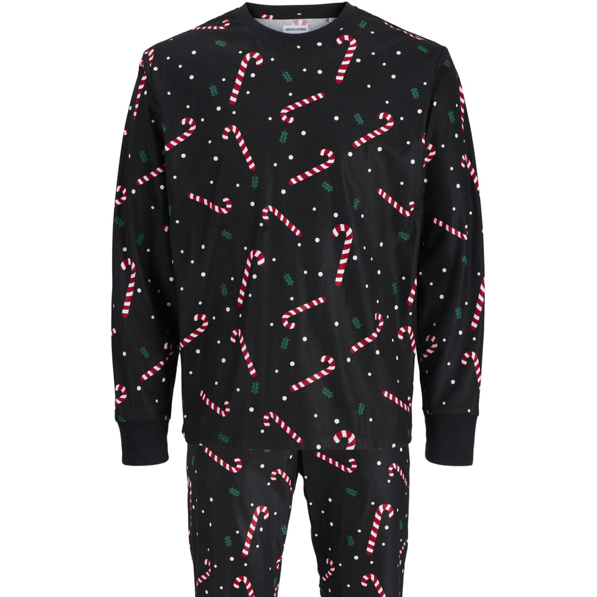 Jack & Jones Junior Jule Lounge Sæt Black Candy Cane