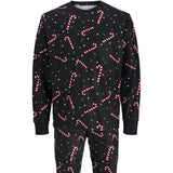 Jack & Jones Junior Jule Lounge Sæt Black Candy Cane