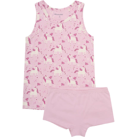 Minymo Bleached Mauve Undertøj Sæt Aop