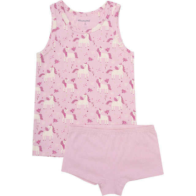 Minymo Bleached Mauve Undertøj Sæt Aop