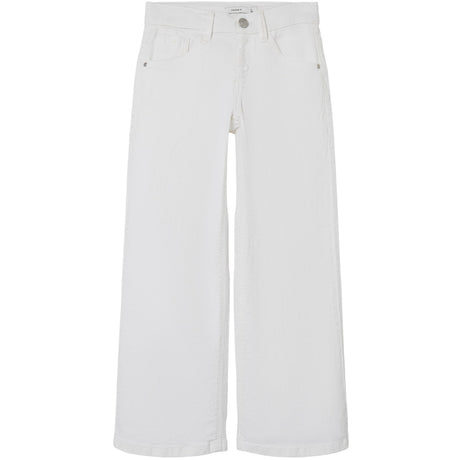 Name It Bright White Nkfrose Wide Twi Bukser 1115-Tp Noos