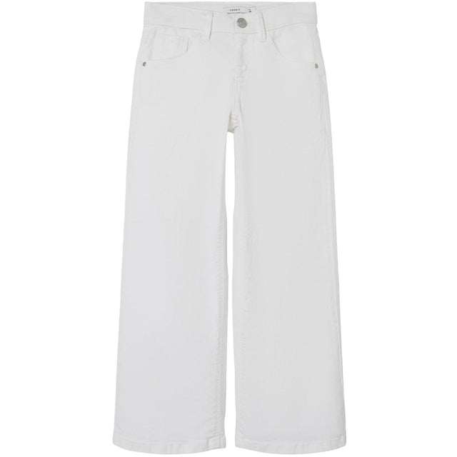 Name It Bright White Nkfrose Wide Twi Bukser 1115-Tp Noos