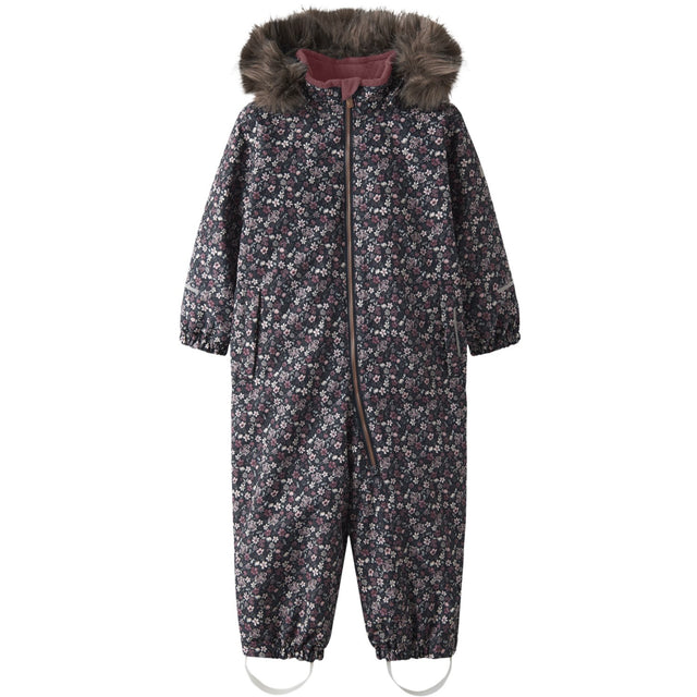 Name It Dark Sapphire Blossom Nmfsnow10 Dragt Aop Fo Noos