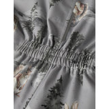 Name It Ultimate Grey Woodland Nmnsnow10 Dragt Aop Fo