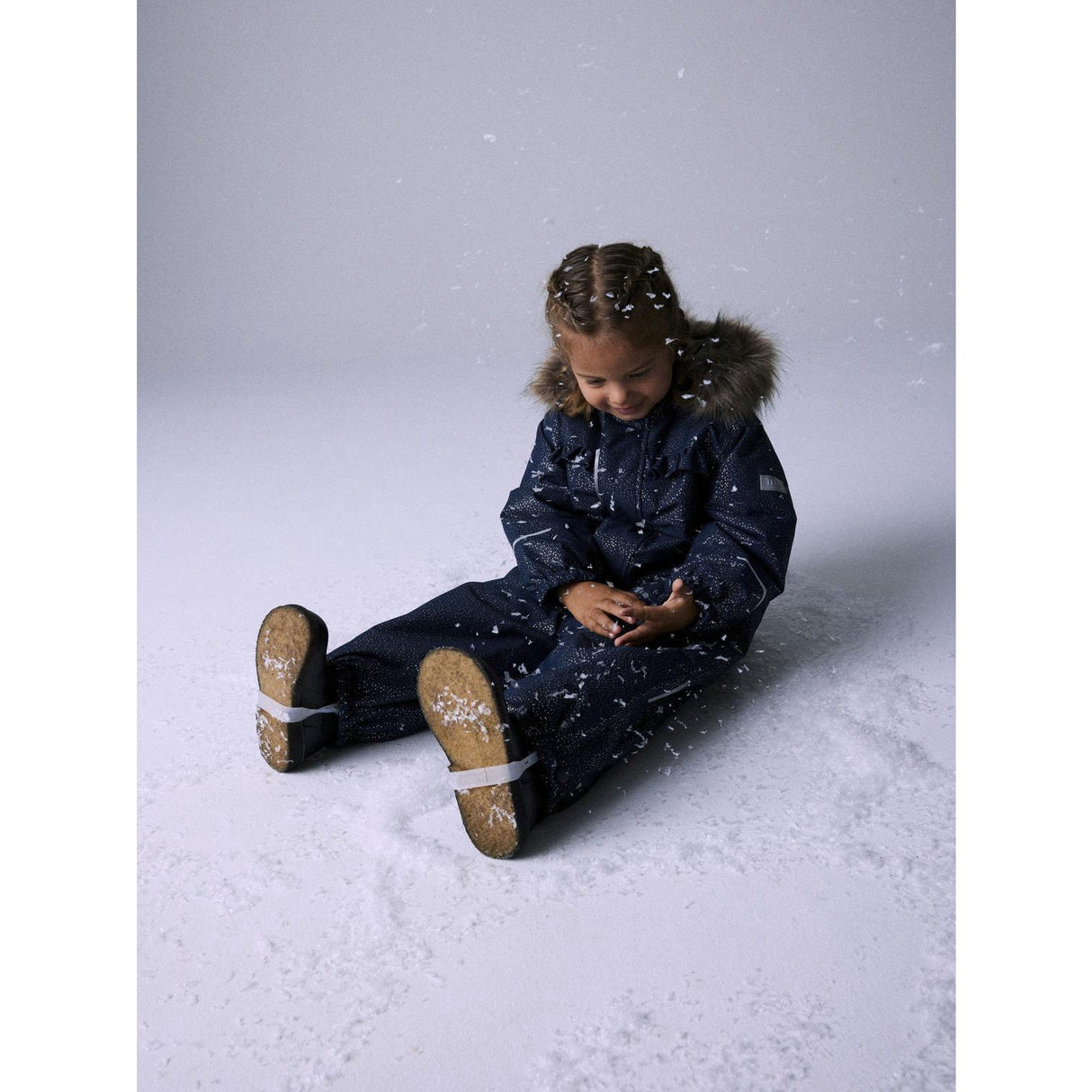 Name It Dark Sapphire Nmfsnow10 Dragt Flæse Glitter Fo