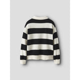 Name It Black Nkmobert Ls Loose Strik Polo