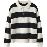 Name It Black Nkmobert Ls Loose Strik Polo