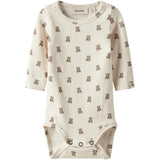 Lil'Atelier Turtledove Teddybear Nbngayo Elo Ls Slim Body Lil Noos