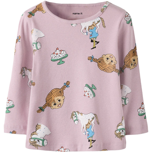 Name It Keepsake Lilac Nmfsoca Pippi Ls Top Sky