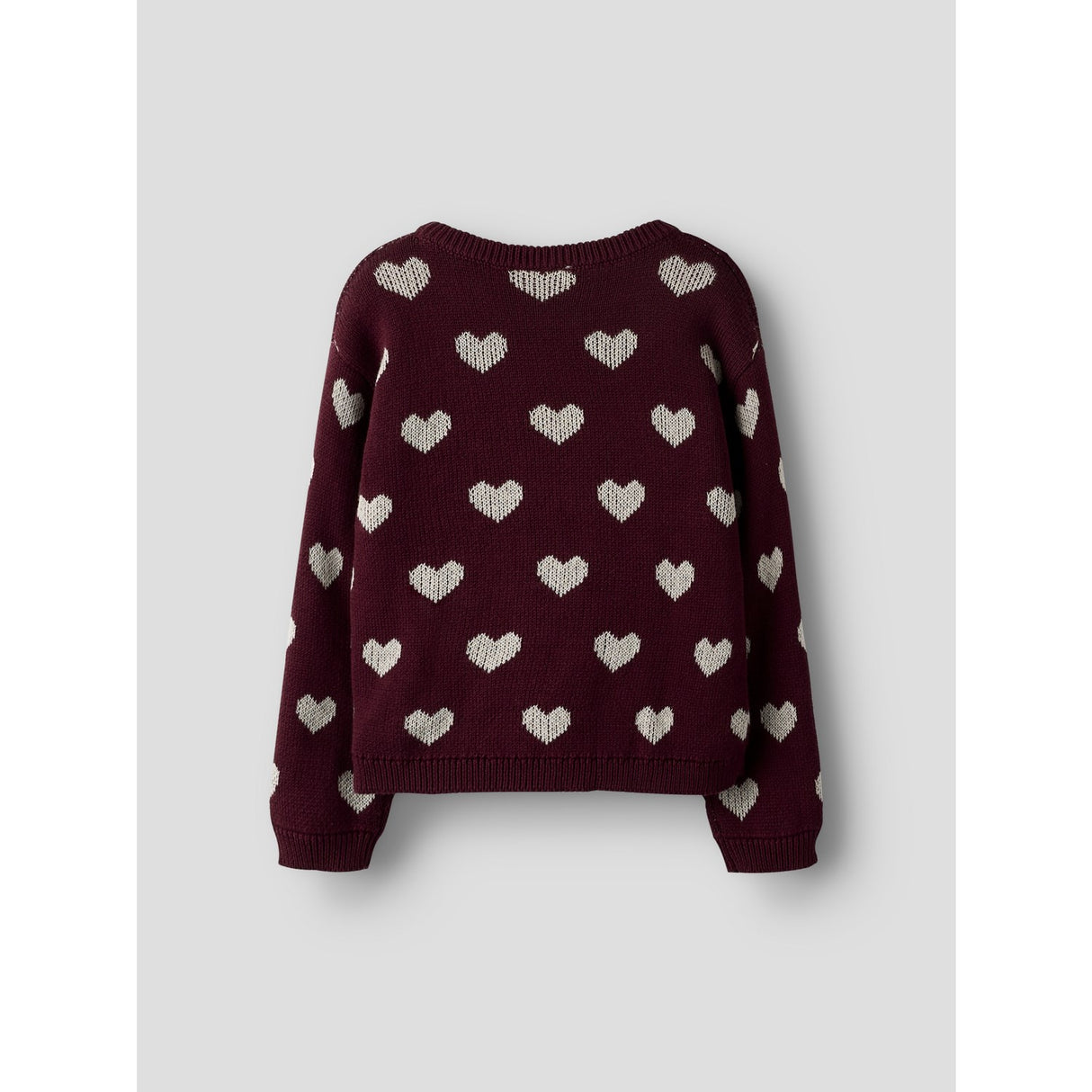 Name It Burgundy Peyote Heart Nmfoana Ls Strik