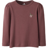 Name It Rose Brown Nmfolika Ls Xsl Top
