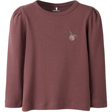 Name It Rose Brown Nmfolika Ls Xsl Top
