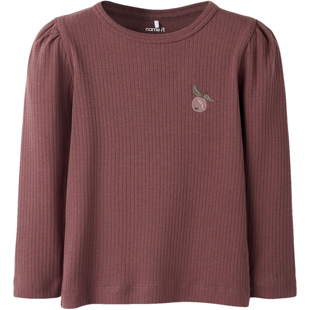 Name It Rose Brown Nmfolika Ls Xsl Top