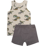 Minymo Beige Melange Undertøj Sæt Aop