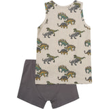 Minymo Beige Melange Undertøj Sæt Aop