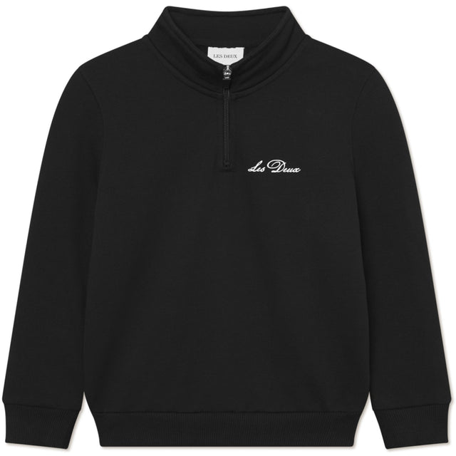 Les Deux Kids Black West Side Half-Zip Sweatshirt KIDS