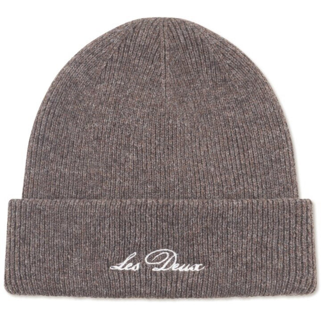 Les Deux Kids Mountain Grey Melange Wayne Embroidered Beanie KIDS