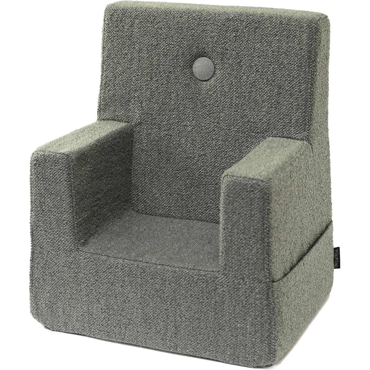 by KlipKlap Børnestol Dusty Green Bouclé With Light Green KK Børnestol