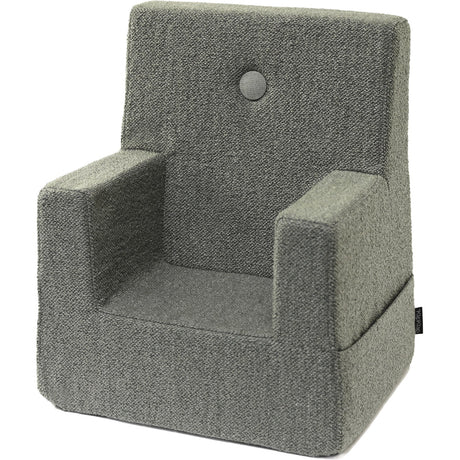 by KlipKlap Børnestol Dusty Green Bouclé With Light Green KK Børnestol