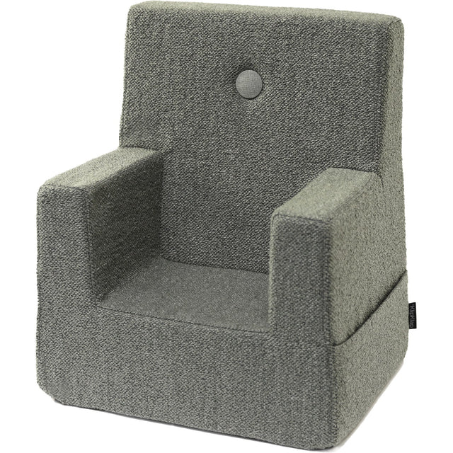 by KlipKlap Børnestol Dusty Green Bouclé With Light Green KK Børnestol