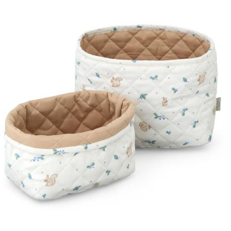 Cam Cam Copenhagen Blueberries Quiltet Opbevaringskurv 2-pak