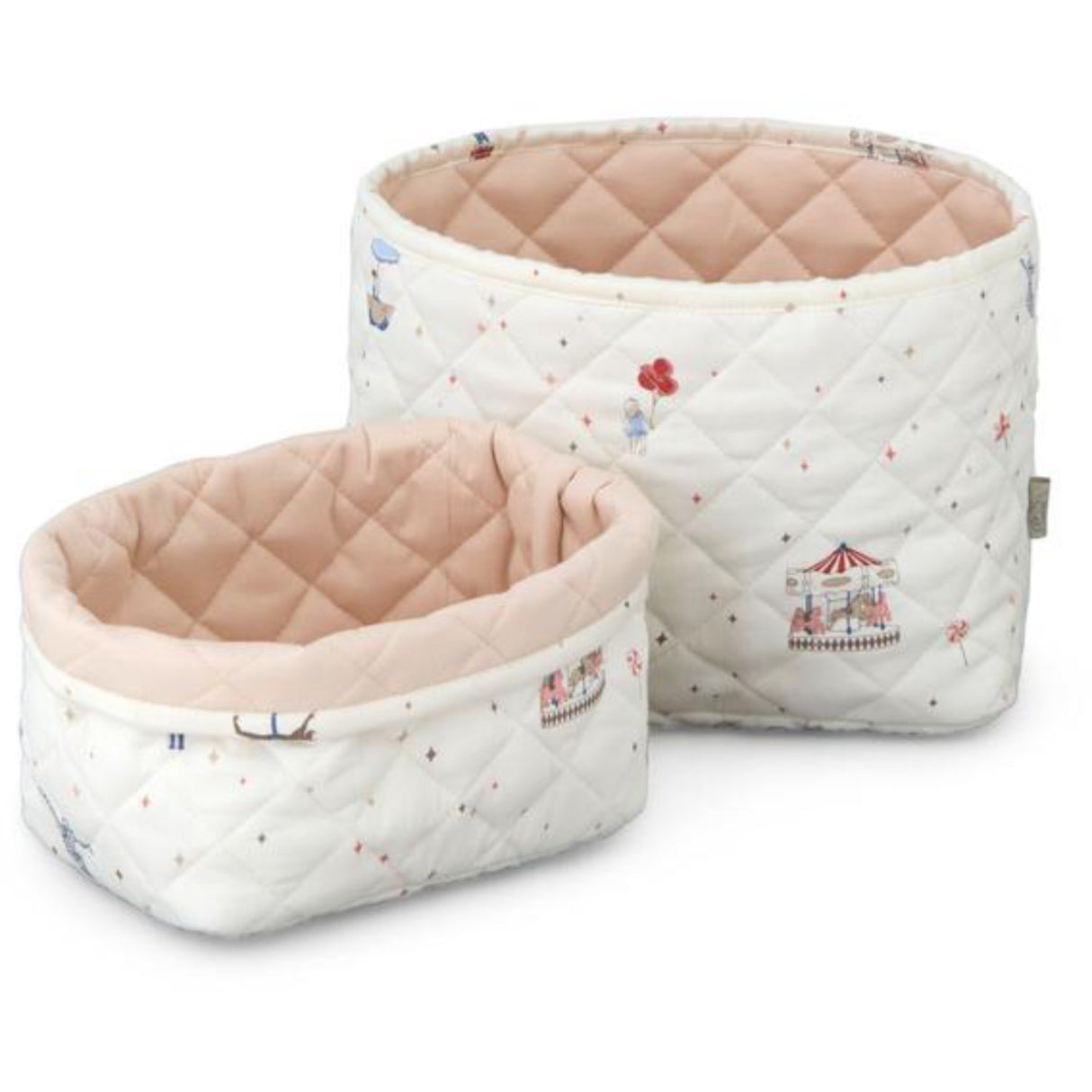 Cam Cam Copenhagen Carousel Quiltet Opbevaringskurv 2-pak
