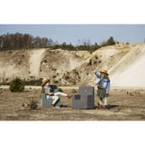 by KlipKlap Børnestol XL Dusty Green Bouclé With Light Green KK Kids Stol XL