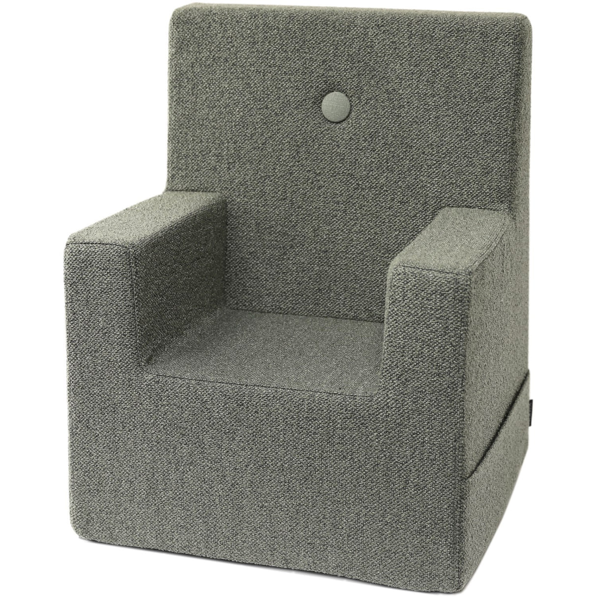 by KlipKlap Børnestol XL Dusty Green Bouclé With Light Green KK Kids Stol XL