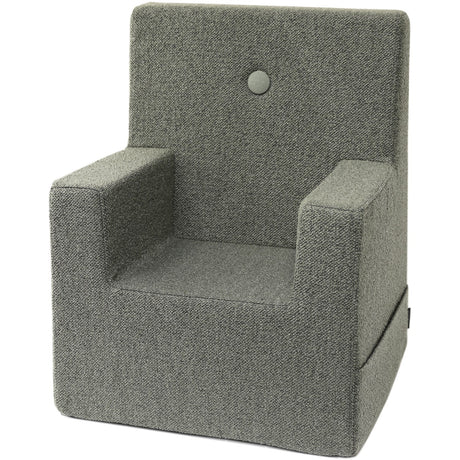 by KlipKlap Børnestol XL Dusty Green Bouclé With Light Green KK Kids Stol XL