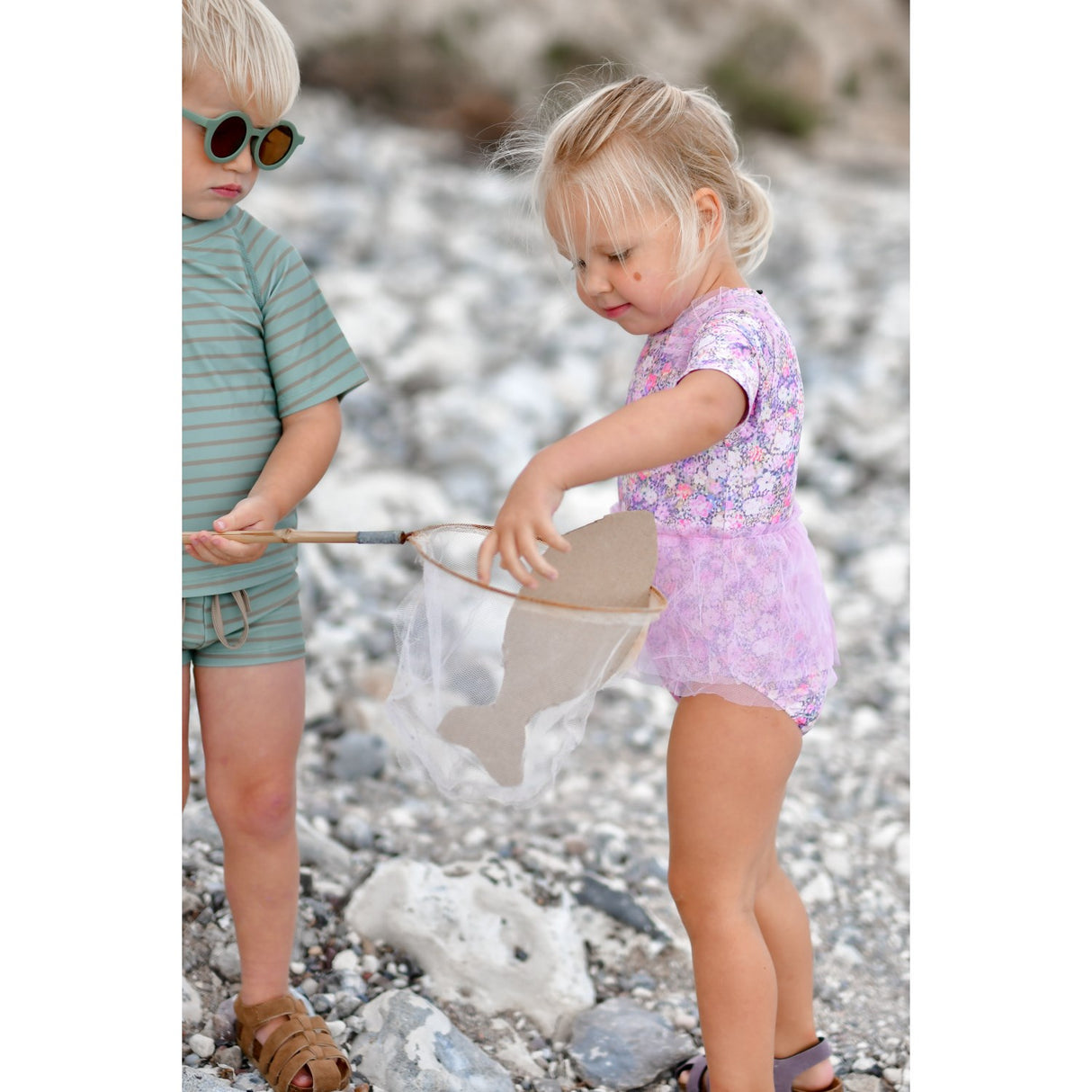 Mikk-Line Lilas Badeheldragt UV W Nederdel AOP