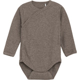 FIXONI Coffee Quartz Melange Slå-om Body Ls Melange Rib