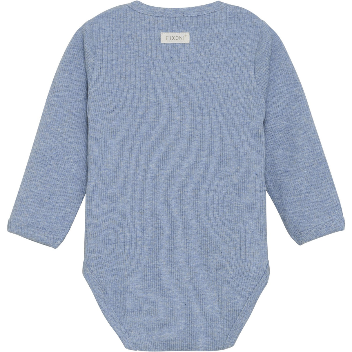 FIXONI Rain Washed Melange Slå-om Body Ls Melange Rib
