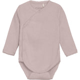 FIXONI Pale Mauve Melange Slå-om Body Ls Melange Rib
