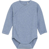 FIXONI Rain Washed Melange Slå-om Body Ls Melange Rib