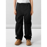 Name it Softshell Black Alfa Solid Noos Bukser