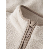 Name It Moonbeam Chest Pocket Savannah Tan Nknmattia Sherpa Jakke Pb