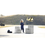 by KlipKlap Børnestol XL Sand Bouclé With Sand KK Kids Stol XL