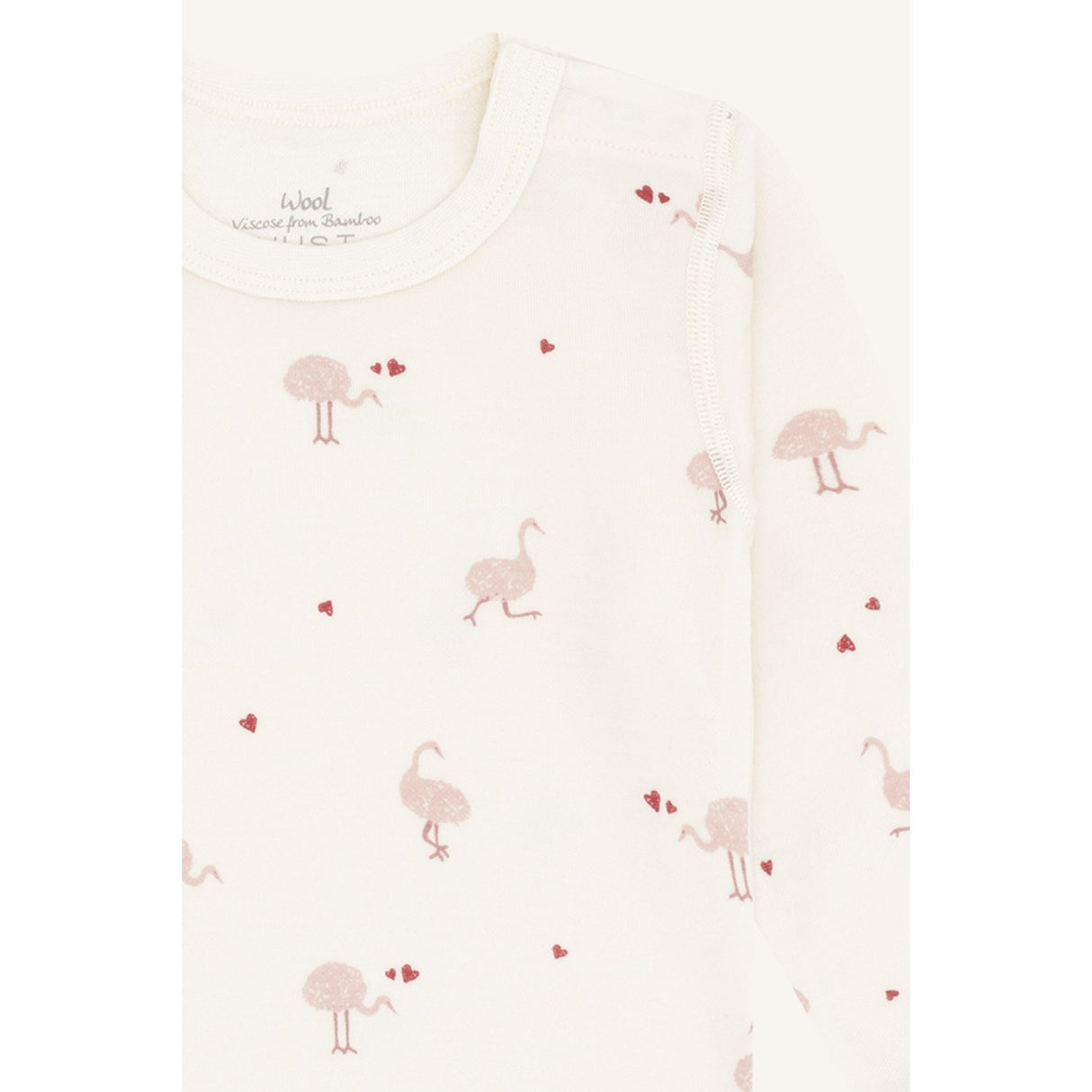 Hust & Claire Off White Baloo Ostrich