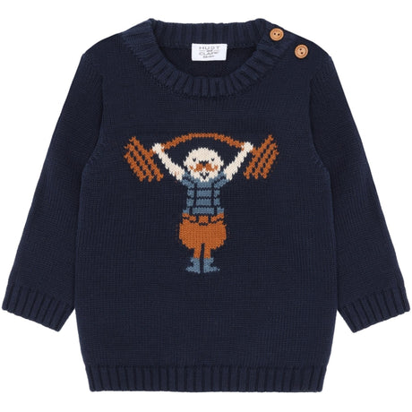 Hust & Claire More Navy Pilou Strong Man