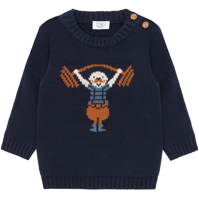 Hust & Claire More Navy Pilou Strong Man