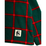 Mini Rodini Green Plaid AOP Fleece Ls Top
