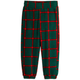Mini Rodini Green Plaid AOP Fleece Bukser