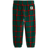 Mini Rodini Green Plaid AOP Fleece Bukser