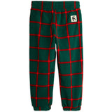 Mini Rodini Green Plaid AOP Fleece Bukser